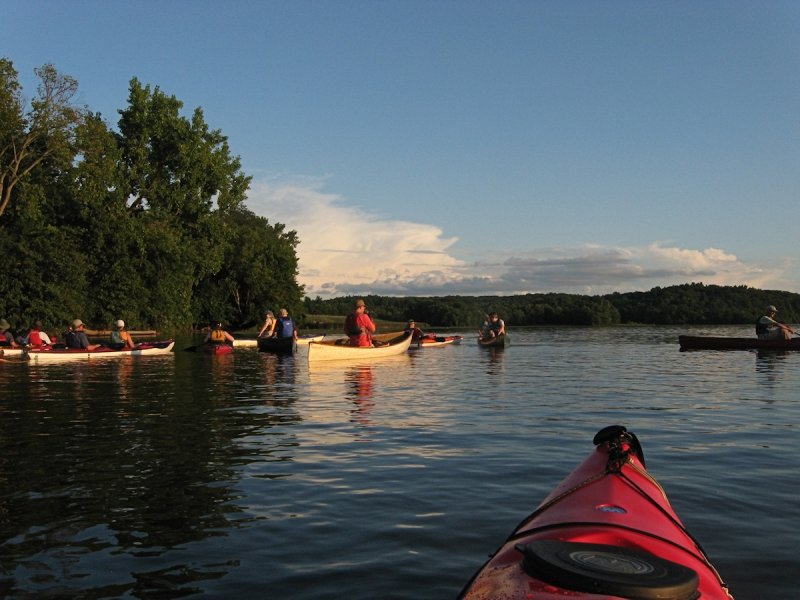 Evening Paddle on Mohawk River<BR>July 23, 2013