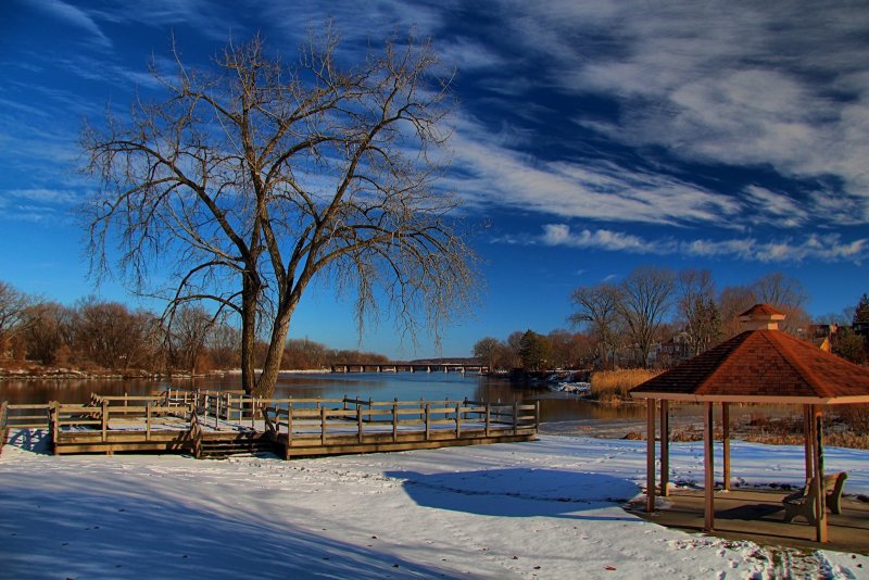 Mohawk River - HDR<BR>December 25, 2013 