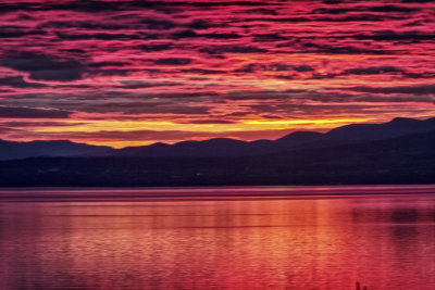 CIEL DE FEU SUR LE ST-LAURENT