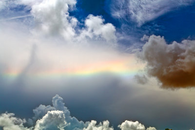 Rainbow in clouds