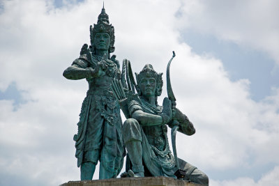Arjuna and Kresna statue at Nusa Dua Beach - Bali
