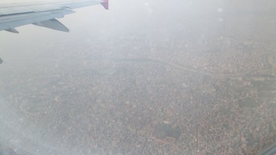New DEHLI, INDIA, vues depuis l'avion   11 photos