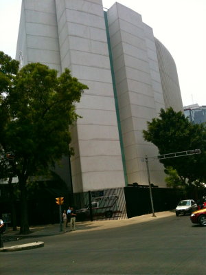 México City modern building of The Chamber of Senators