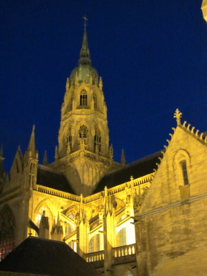 Bayeux Notre Dame Cathedral at Night 01