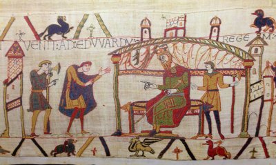 Bayeux Tapestry commemoration of Battle of Hastings 01