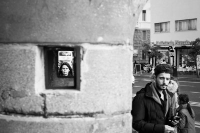 on the street 