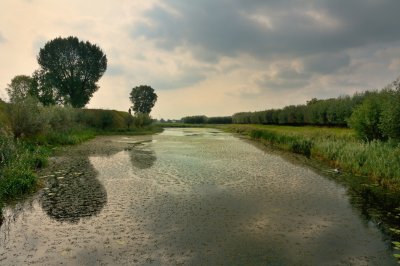 Gracht bij slot Loevestein