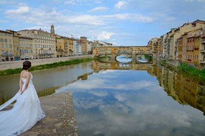 Ponte Vecchio en bruid