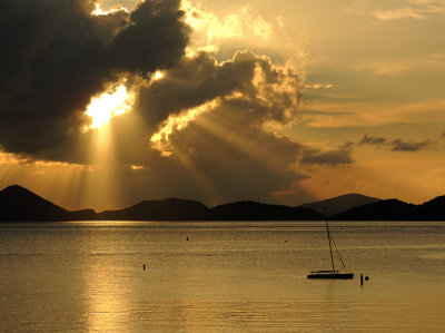 Sunset over Caneel Bay