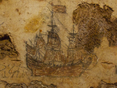 Galleon Drawing - San Cristobol