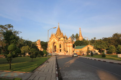 The western entrance to Shwe Dagon