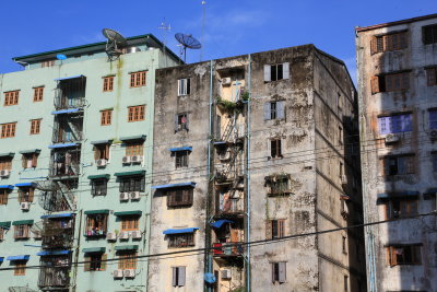 Apartment Blocks in downtown Yangon