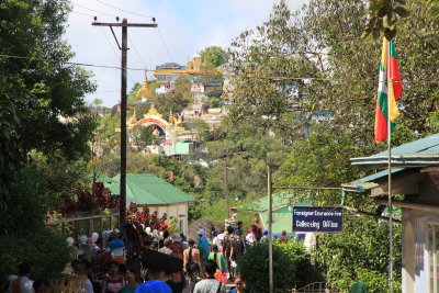 View towards the temple complex