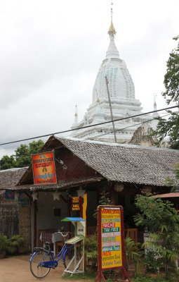 Restaurant Row in Nyaung U. Weatherspoon