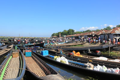 Marked in an Inle Lake village