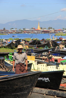 Marked in an Inle Lake village