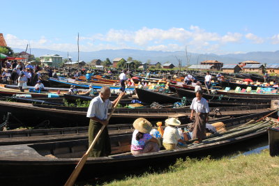 Marked in an Inle Lake village