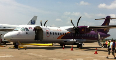 This Cambodia Angkor Air ATR 72 brought me down to Sihanoukville.