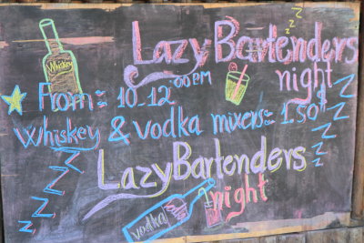 Lazy Bartenders Night Tui Village