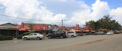 Restaurant Row in Kep