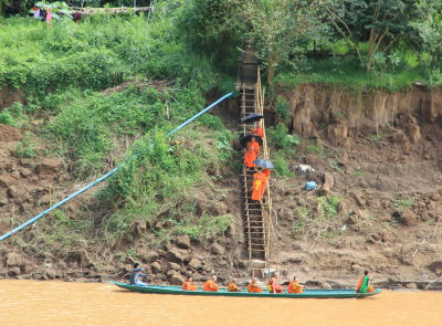 Monks on Nam Khan