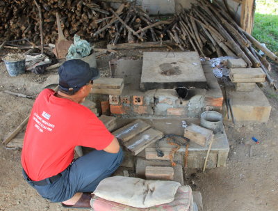 My driver at a small factory making cutlery from aluminium harvested from downed airplanes