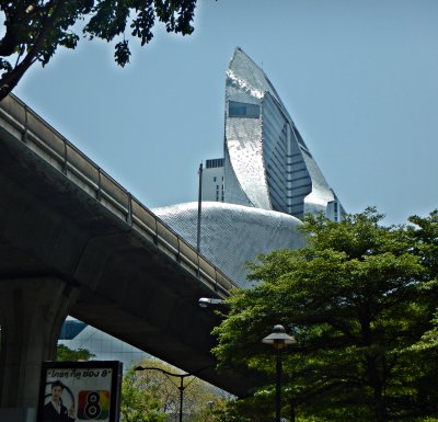 Futuristic building near Sukumvit Road