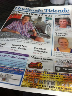 Norwegian language newspaper - in Thailand!