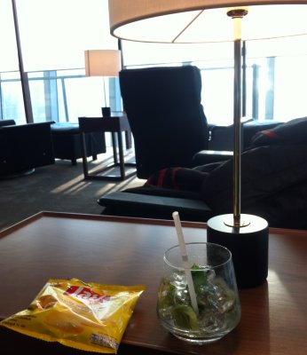 Mojito at the Cathay Pacific Lounge at Suvarnabhumi