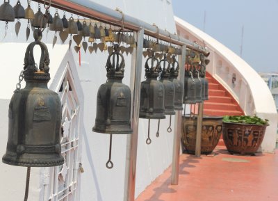 Bells and steps at Wat Saket