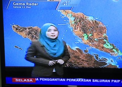 Malaysian weather girl