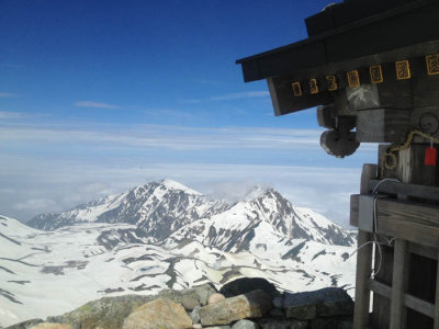 The shrine of a summit