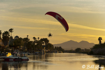 Powered Paragliding into Sunset  1