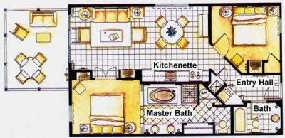 Sample 2 bedroom Unit Floor plan, 