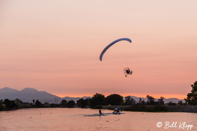 Powered Paragliding into Sunset  10