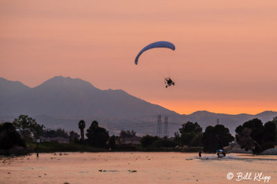 Powered Paragliding into Sunset  11