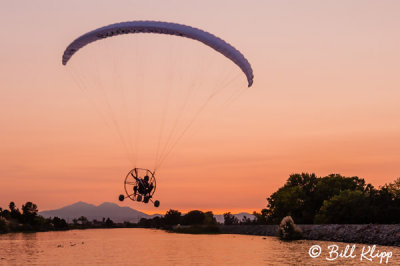 Powered Paragliding into Sunset  12