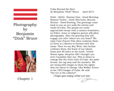 Chapter 1 by Benjamin Dink Bruce