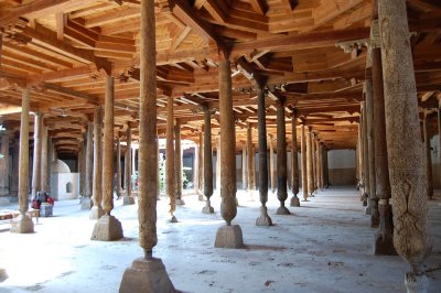 Medieval carved columns in Djuma Mosque