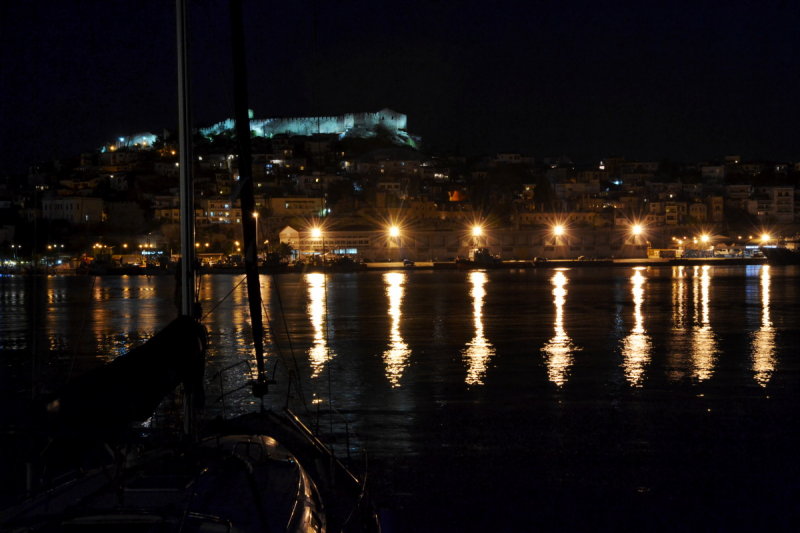 Harbour by night..