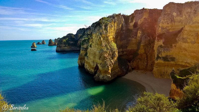 Praia Dona Ana in afternoon light