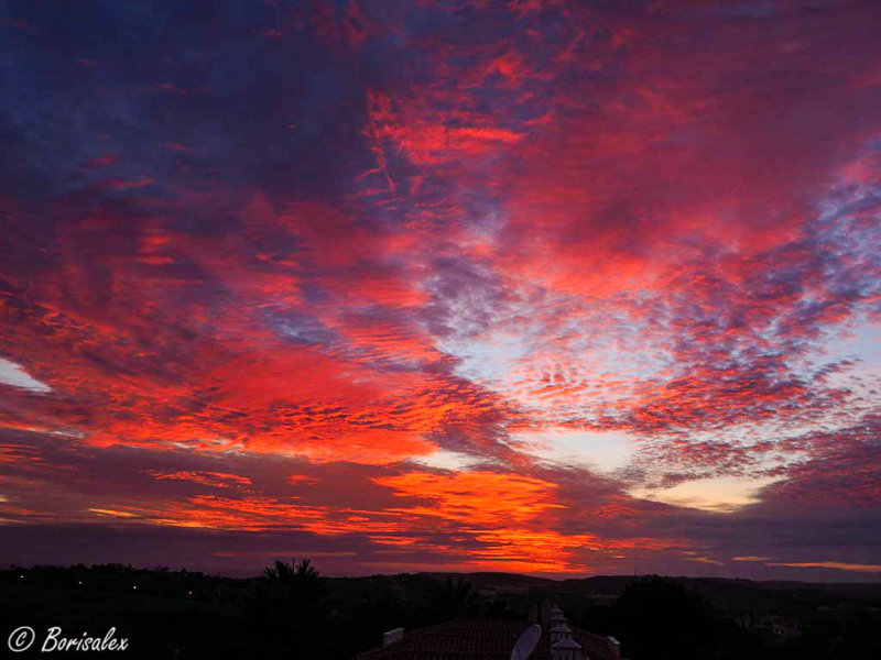 Sunset in New Year