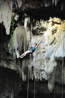 descente dans les grottes au Mexique- dcembre 2011
