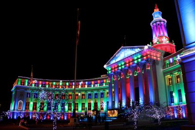 Denver Civic Center at Christmas