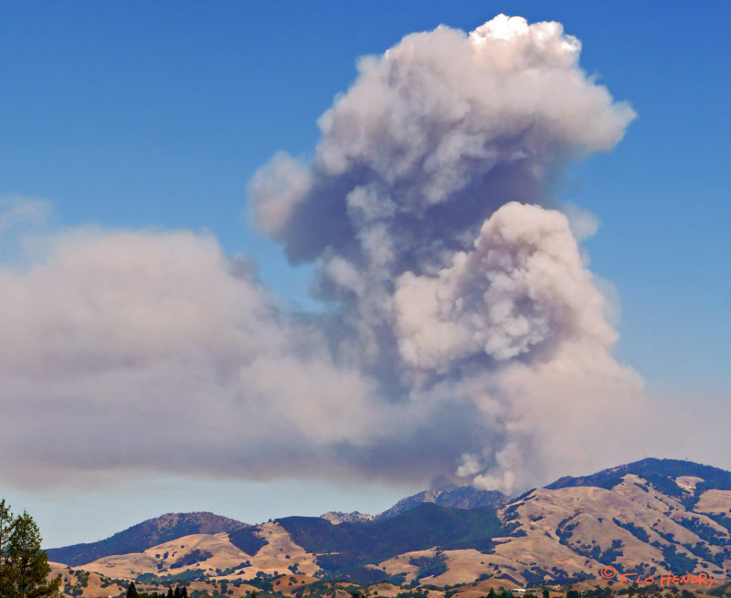 Smoke on the Mountain (Sequence of 3 images)