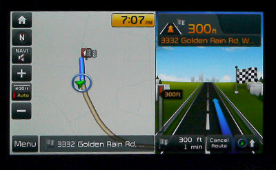 #KiaKey - map view near destination - 300 Miles