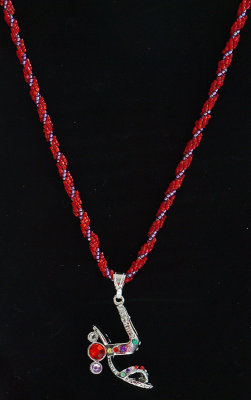 DNA Spiral Rope with High Heal Pendant (sold)