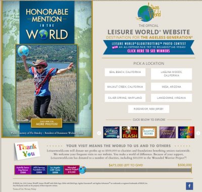 Leisure World Home Page Flo Globetrotting