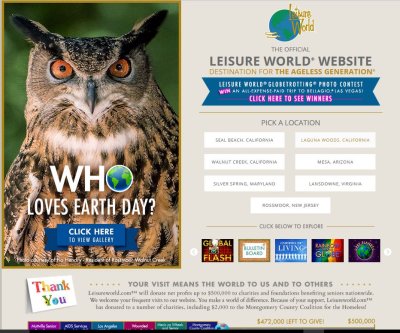 LW Home Page April 25 Earth Day