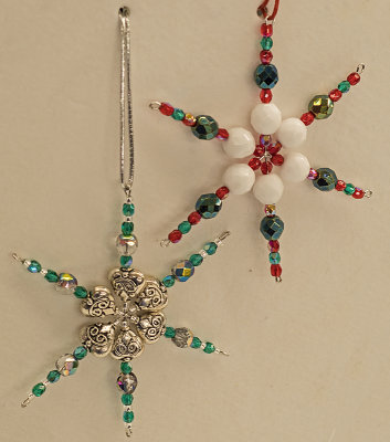 Ornament - Snowflake (Red green sold)(blue was a gift)